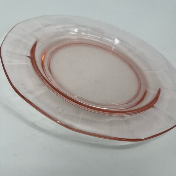 Vintage Fostoria Fairfax 2375 Bread & Butter Plate Pink Depression Glass - Picture 3 of 4